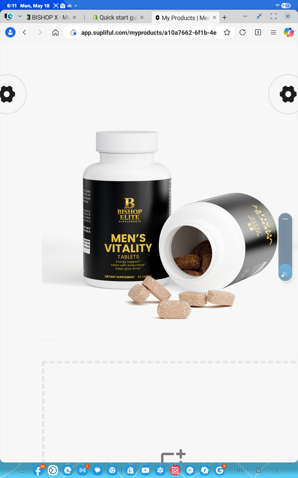 Men’s  Botanical Blend  Multi‑Herbal Formula for Men | 60 Tablets