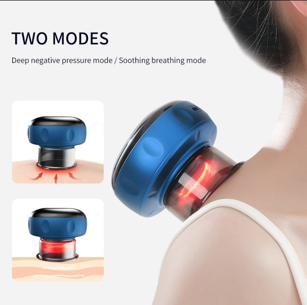 Premium Electric Vacuum Cupping Massage - Smart Guasha Therapy for Anti-Cellulite & Pain Relief