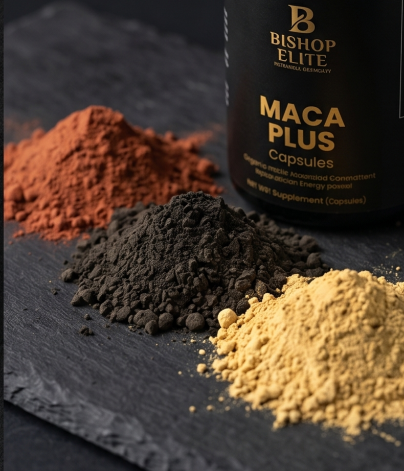 Maca Plus — Organic Triple Maca Root Blend with Black Pepper | 60 Capsules