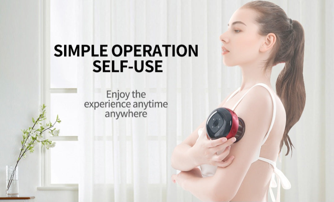 Premium Electric Vacuum Cupping Massage - Smart Guasha Therapy for Anti-Cellulite & Pain Relief