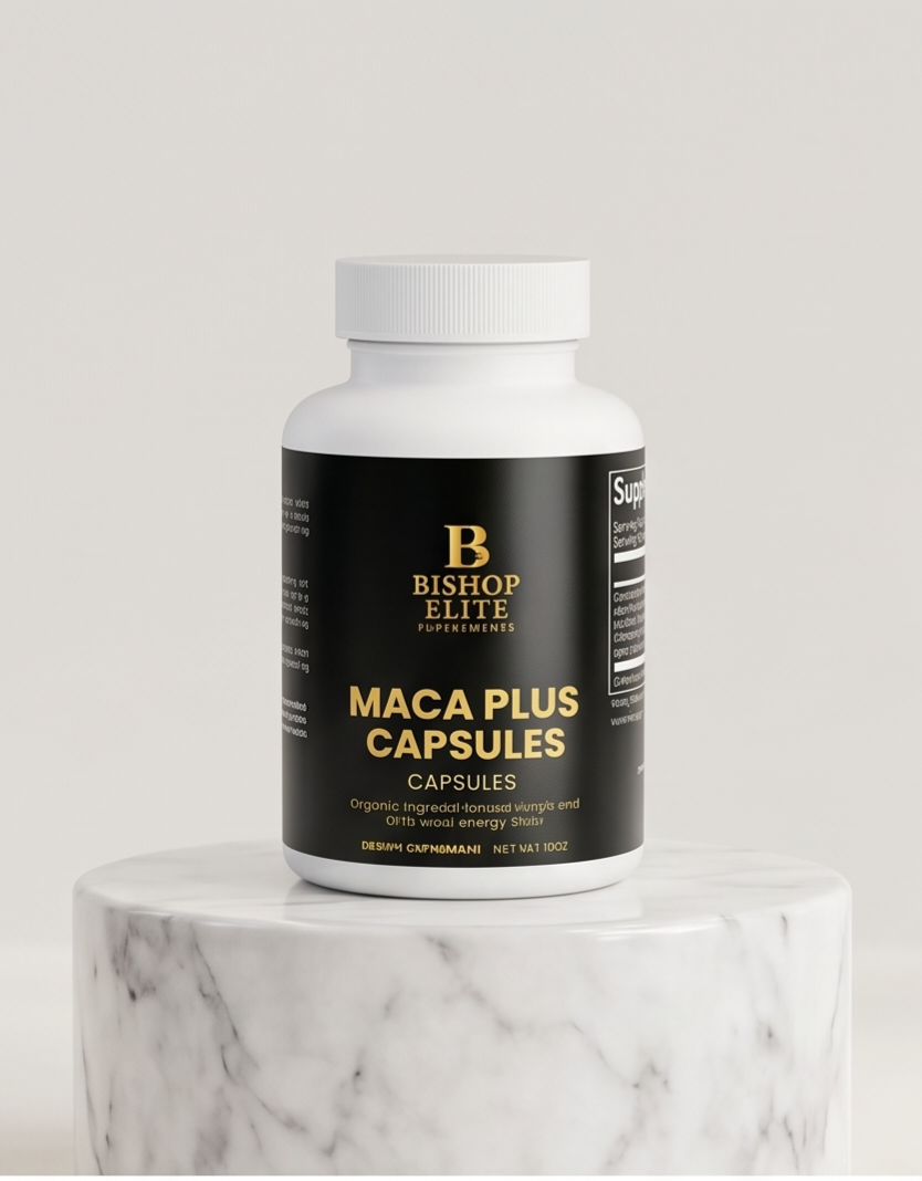 Maca Plus — Organic Triple Maca Root Blend with Black Pepper | 60 Capsules