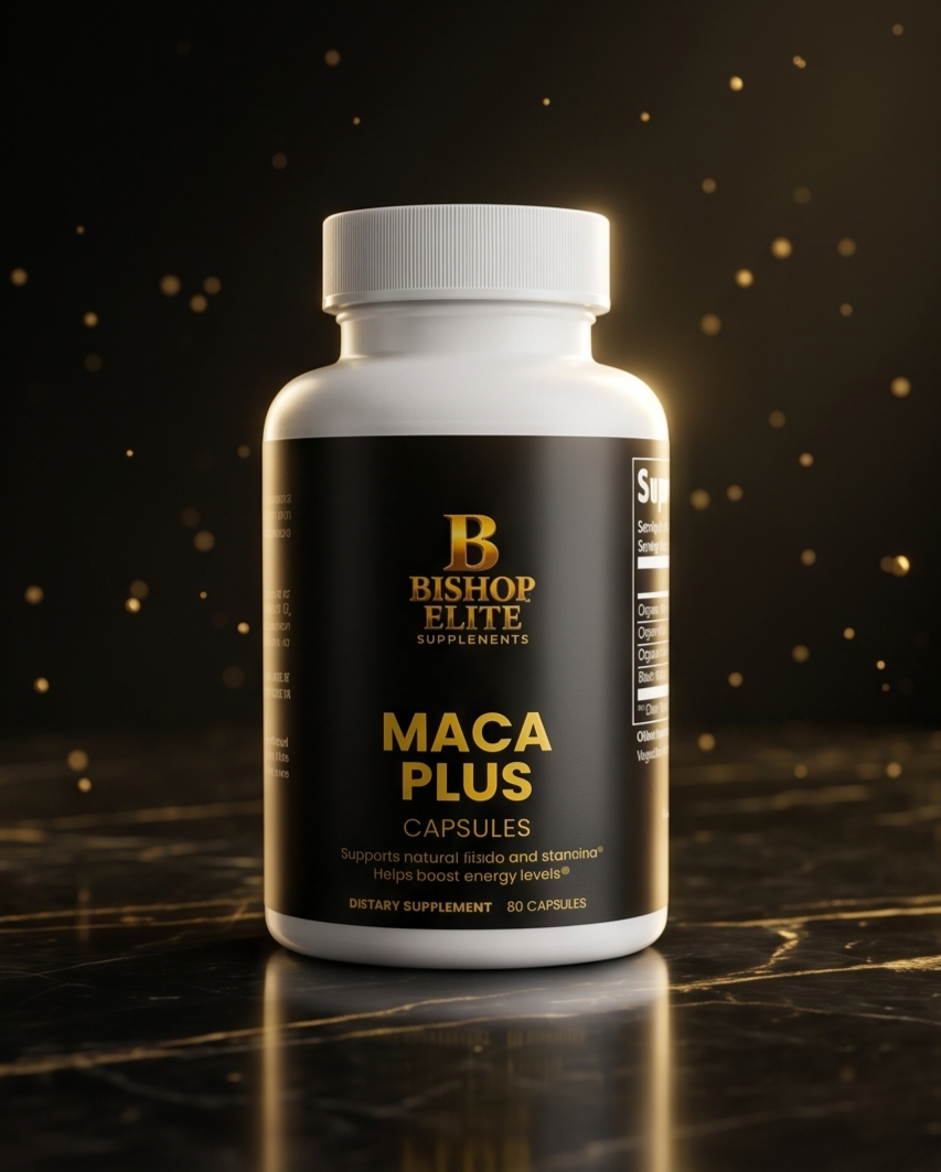 Maca Plus — Organic Triple Maca Root Blend with Black Pepper | 60 Capsules