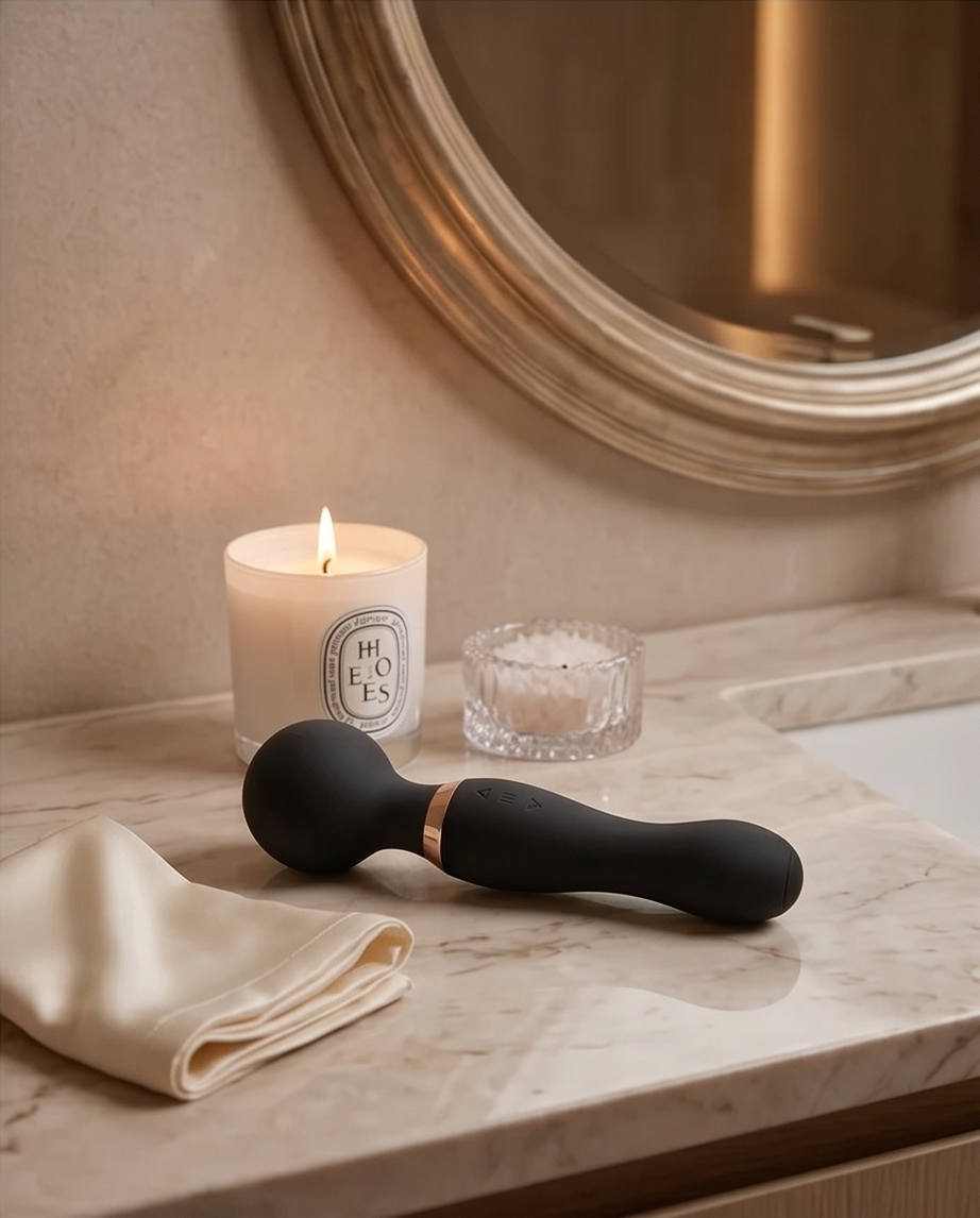 Silicone Wand Massager — 20-Speed | Rechargeable | Waterproof IPX7 | Travel Case Included | Pink, Purple & Black