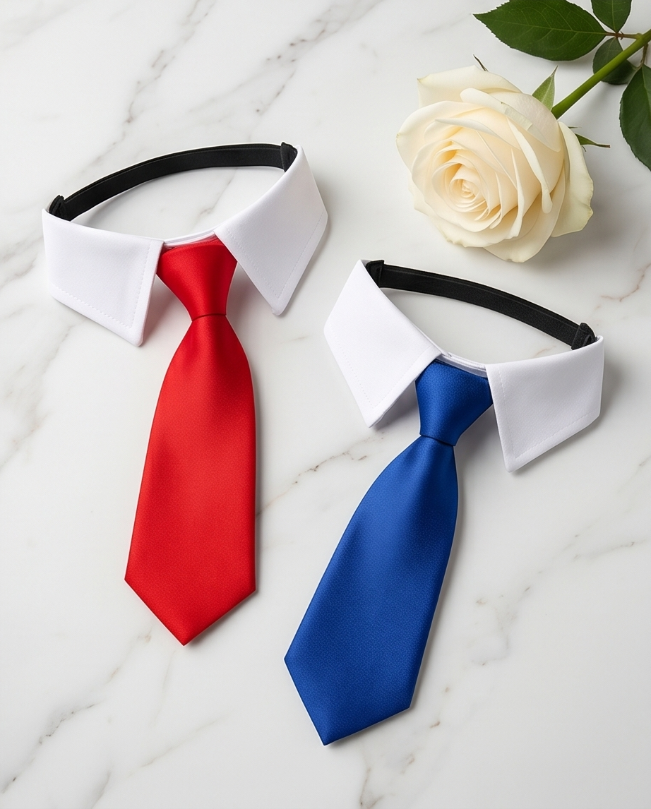 Dog Wedding Suit with Formal Necktie & Collar