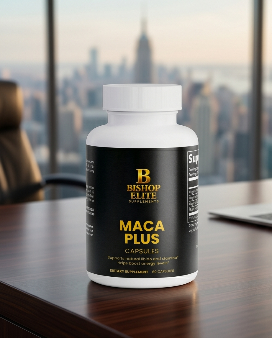 Maca Plus — Organic Triple Maca Root Blend with Black Pepper | 60 Capsules