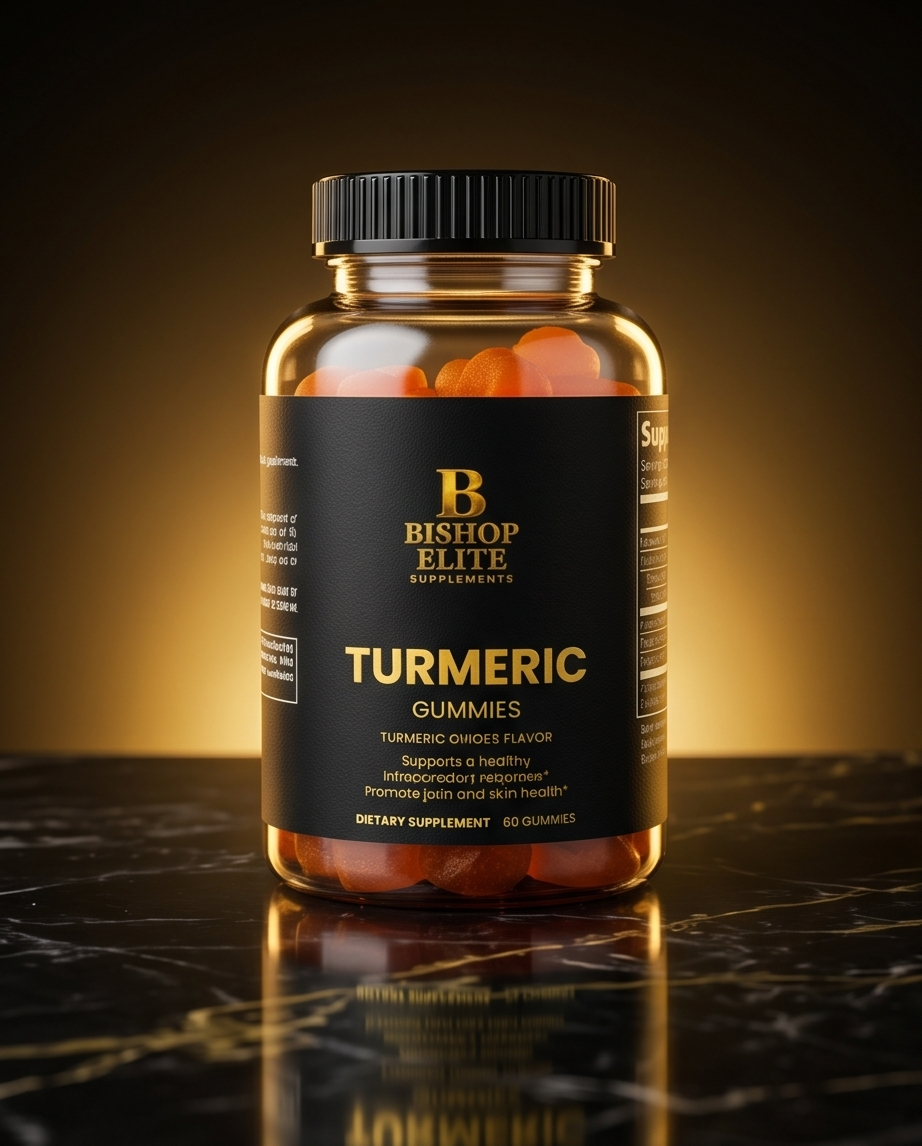 Turmeric Gummies Curcumin Black Pepper Wellness Supplement 60ct