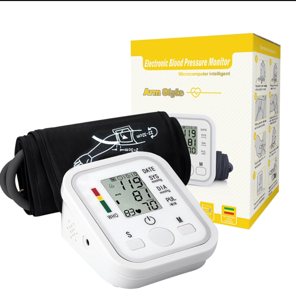 Premium Arm Wellness Tracker - Automatic with Voice & 198 Memory for 2 Users