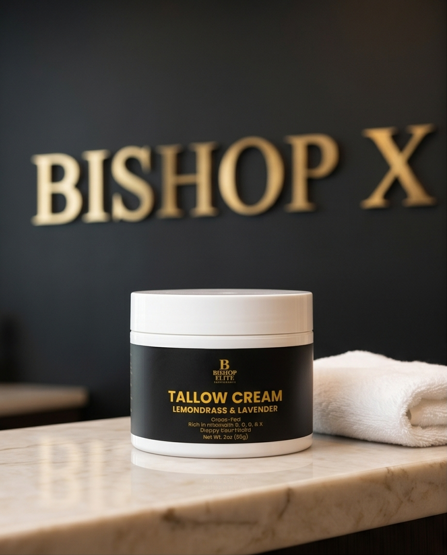 Grass-Fed Beef Tallow Cream — Lemongrass & Lavender Essential Oils with Organic Olive & Jojoba Oil | 2 oz