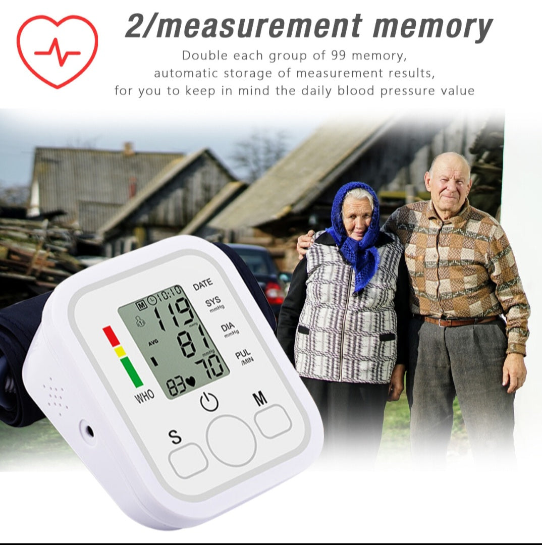 Premium Arm Wellness Tracker - Automatic with Voice & 198 Memory for 2 Users